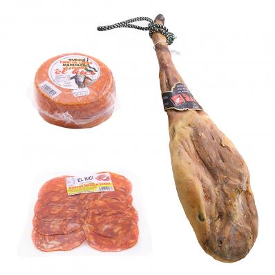 LOTE IBÉRICO JAMÓN CEBO IBÉRICO 50% + QUESO CABRA+ LONCHEADO MORCÓN IBÉRICO