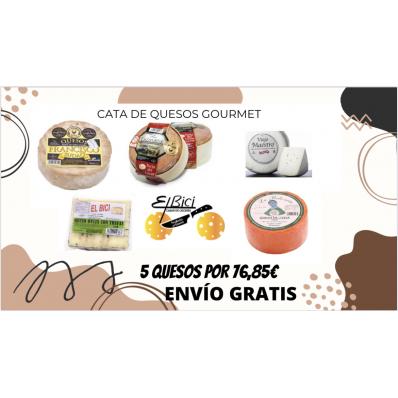 CATA DE QUESOS SELECCIÓN GOURMET 5 QUESOS POR 76,85€ MIRA que quesos..