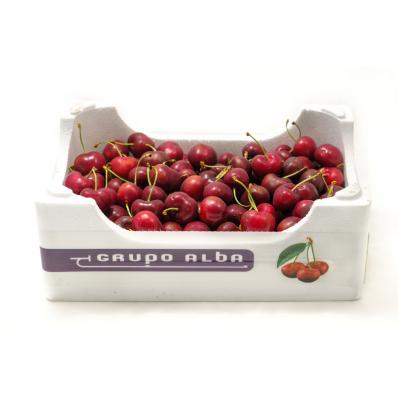 Caja de 2 Kg de Cerezas serie Oro con rabo
