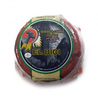 QUESO DE CABRA CURADO "EL BICI" CON PIMENTÓN MINI 500GR