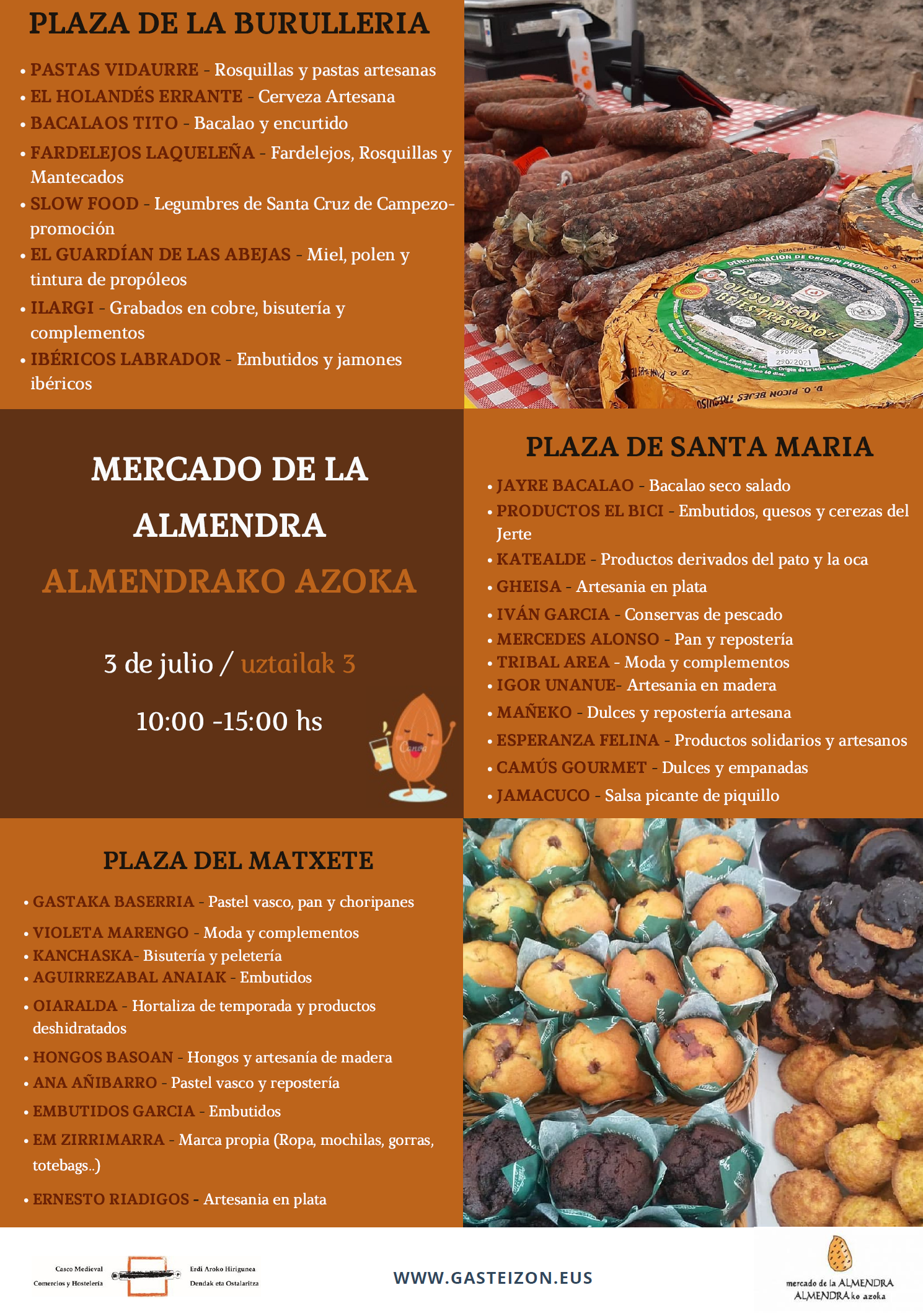Cartel del Mercado de la Almendra - 3 de Julio